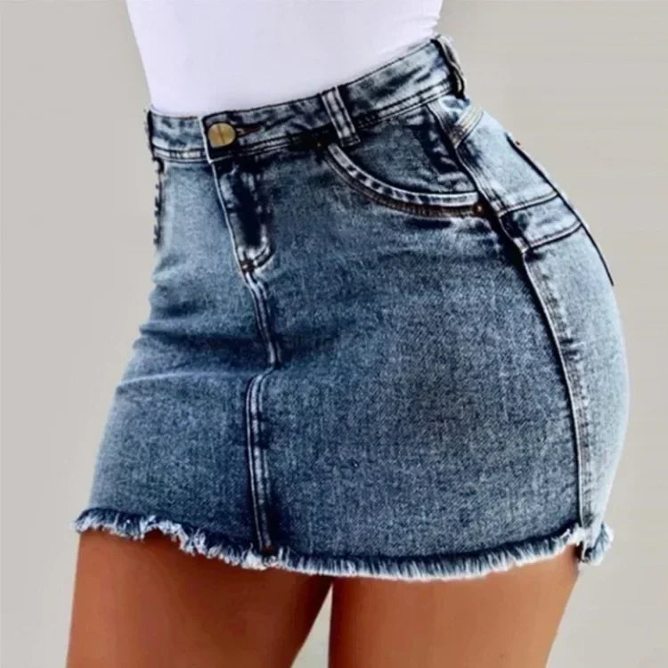 Denim Mini Skirt