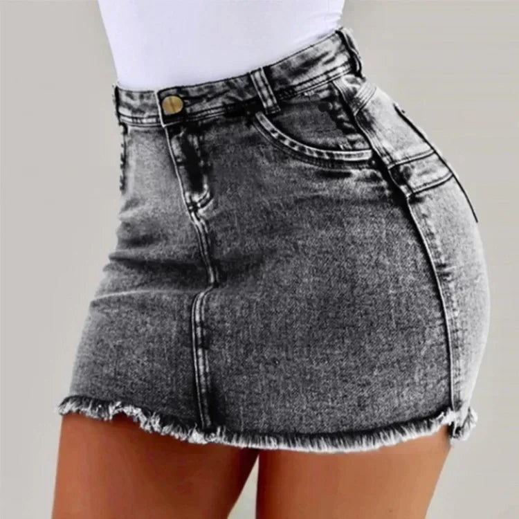 Denim Mini Skirt