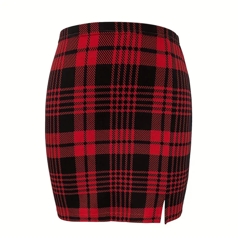 Plaid Short Skirt