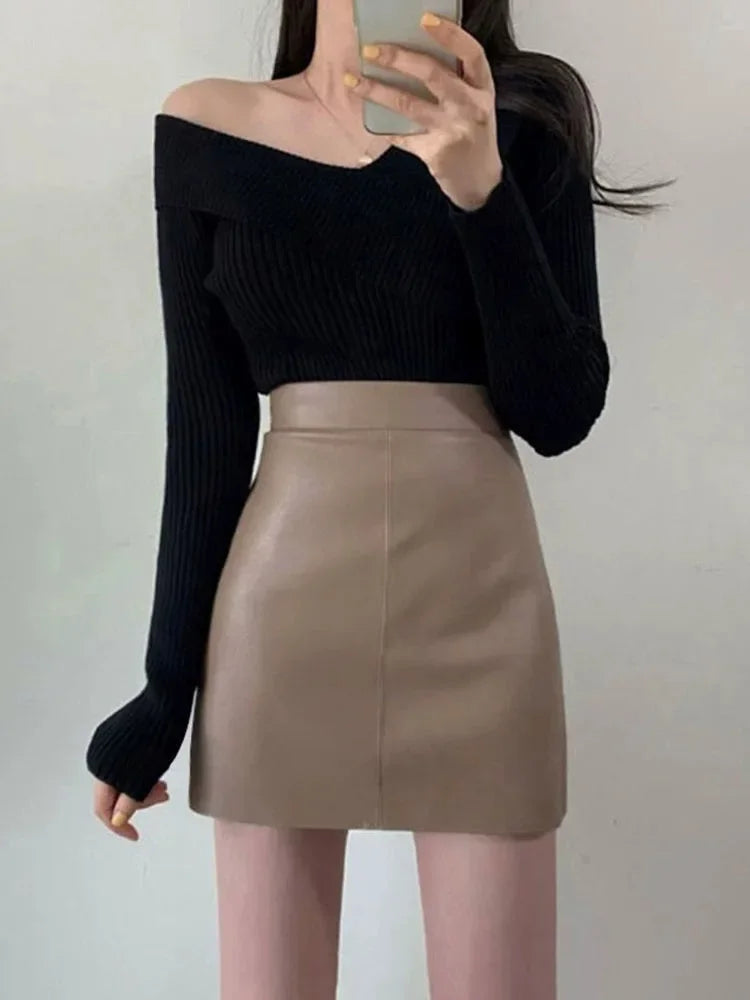Leather Mini Skirt