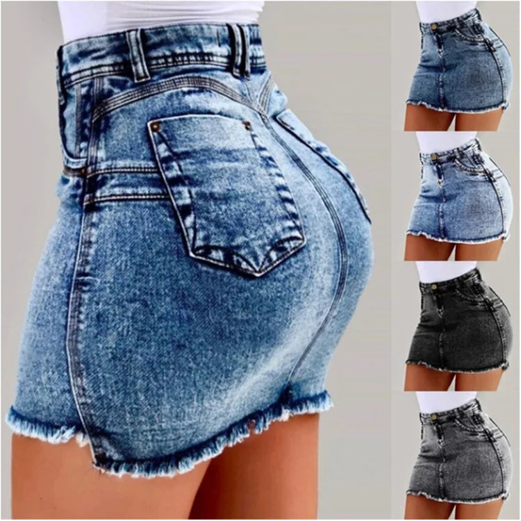 Denim Mini Skirt