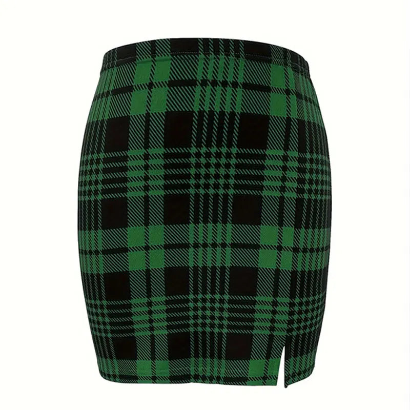 Plaid Short Skirt